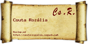 Csuta Rozália névjegykártya