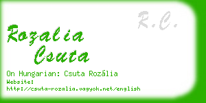 rozalia csuta business card